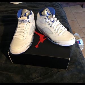 Air Jordan 5 White stealth